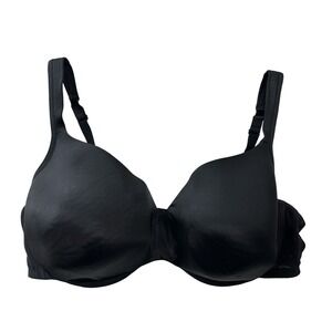 Serenada Black‎ Full Coverage Underwire Bra 50DD Support Comfort Everyday